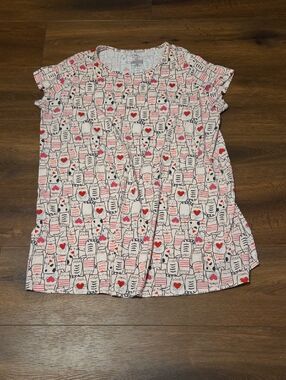 Secret Treasures Cat and hearts nightshirt 2X-3X (20/24) adorable